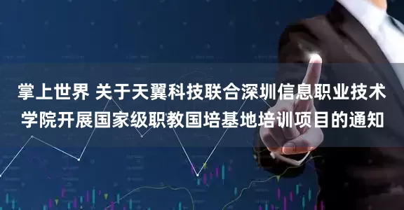 掌上世界 关于天翼科技联合深圳信息职业技术学院开展国家级职教国培基地培训项目的通知